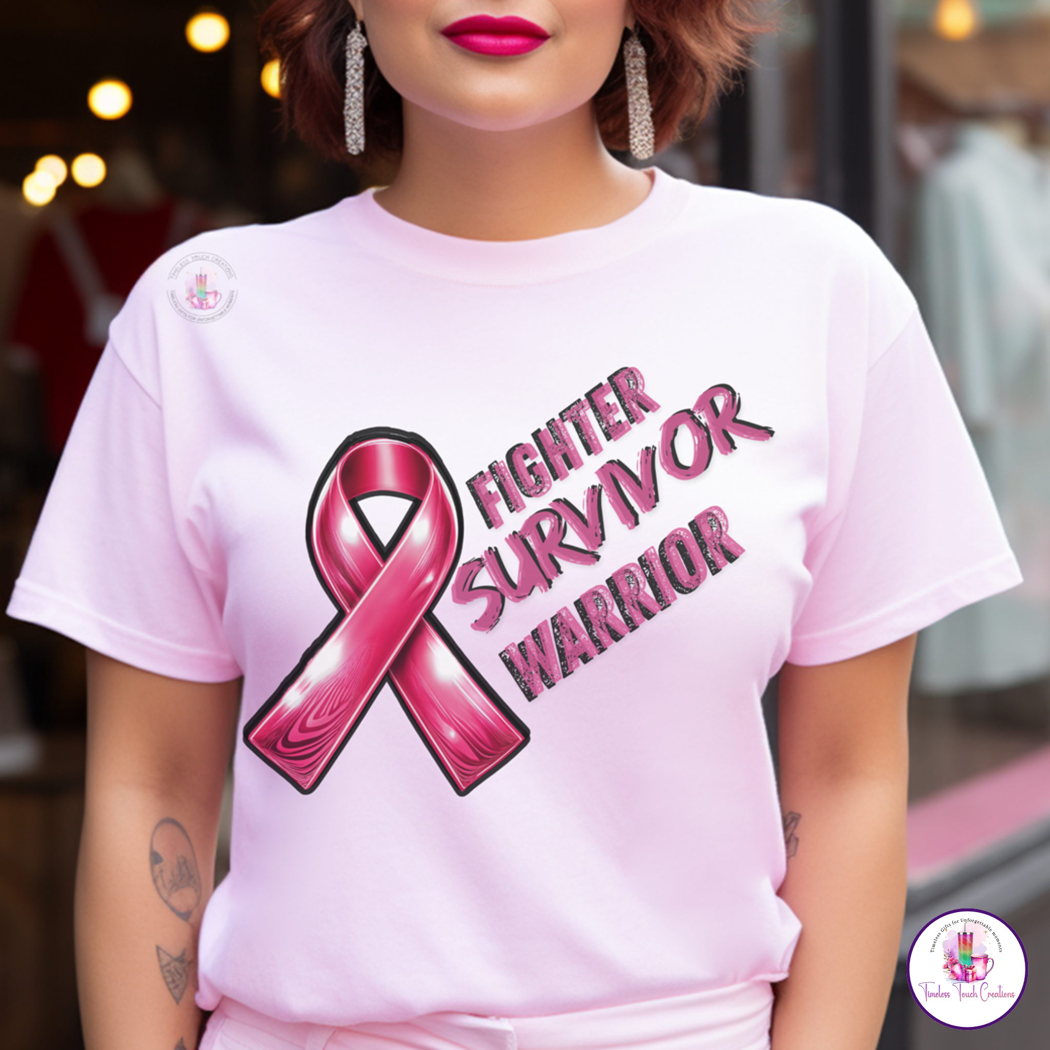 Breast Cancer Survivor Bundle | Survivor T-Shirt Mug and Ornament Gift Set