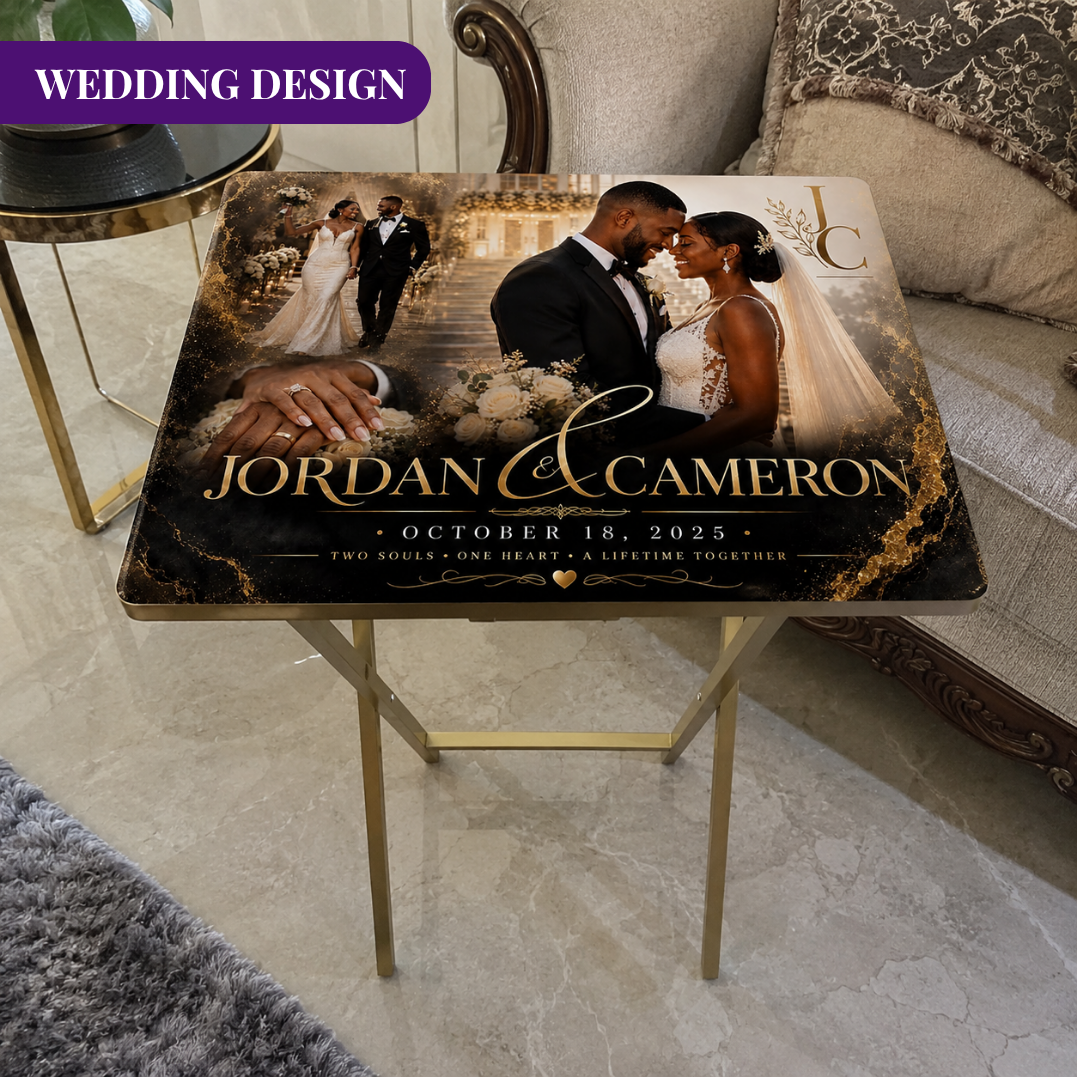Custom TV Tray Table | Graduation Wedding Anniversary Gift