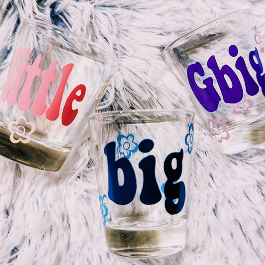 Big Little Shot Glass - Custom Sorority Shot Glass Set