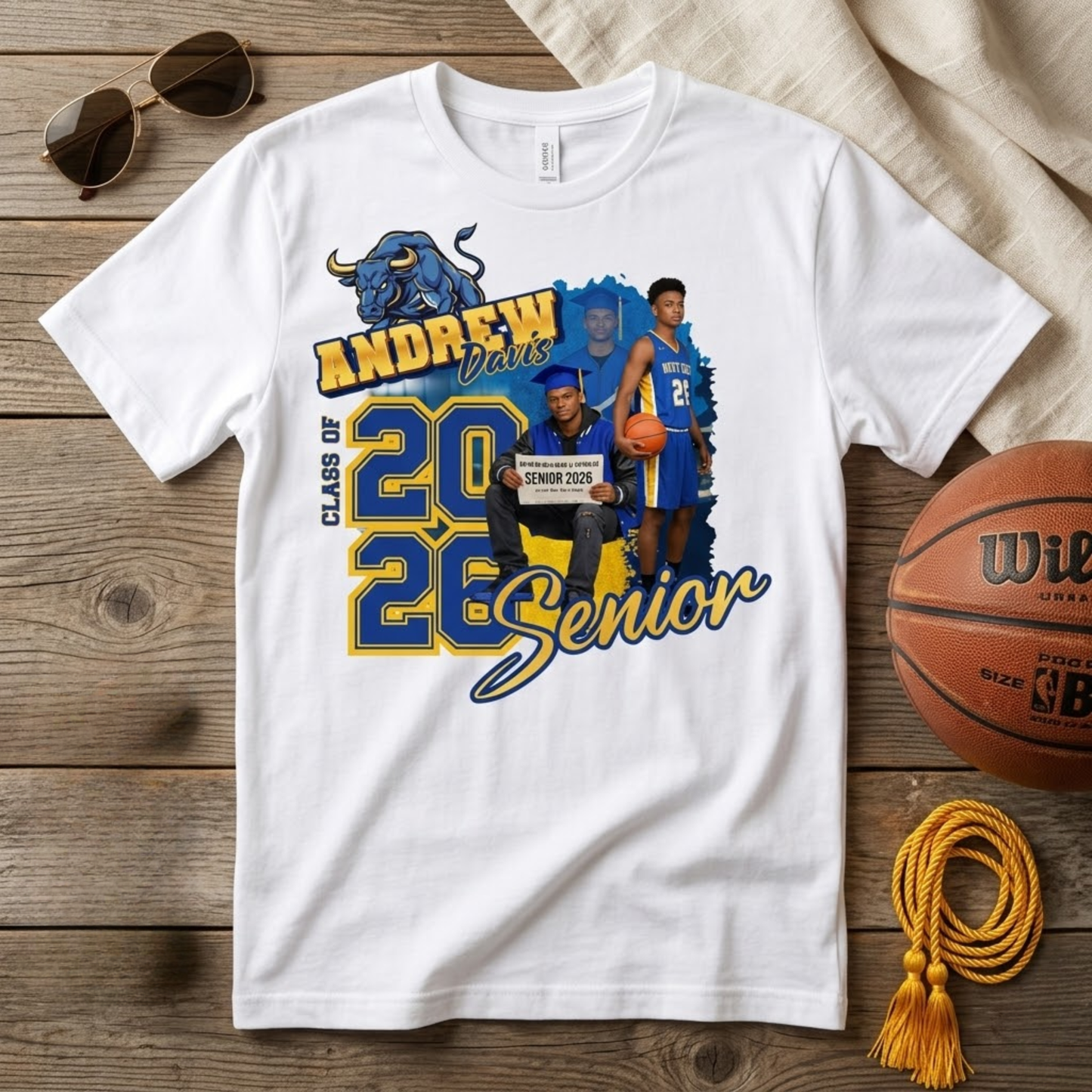Custom Graduation Shirt with Photo | Personalized Senior Tee