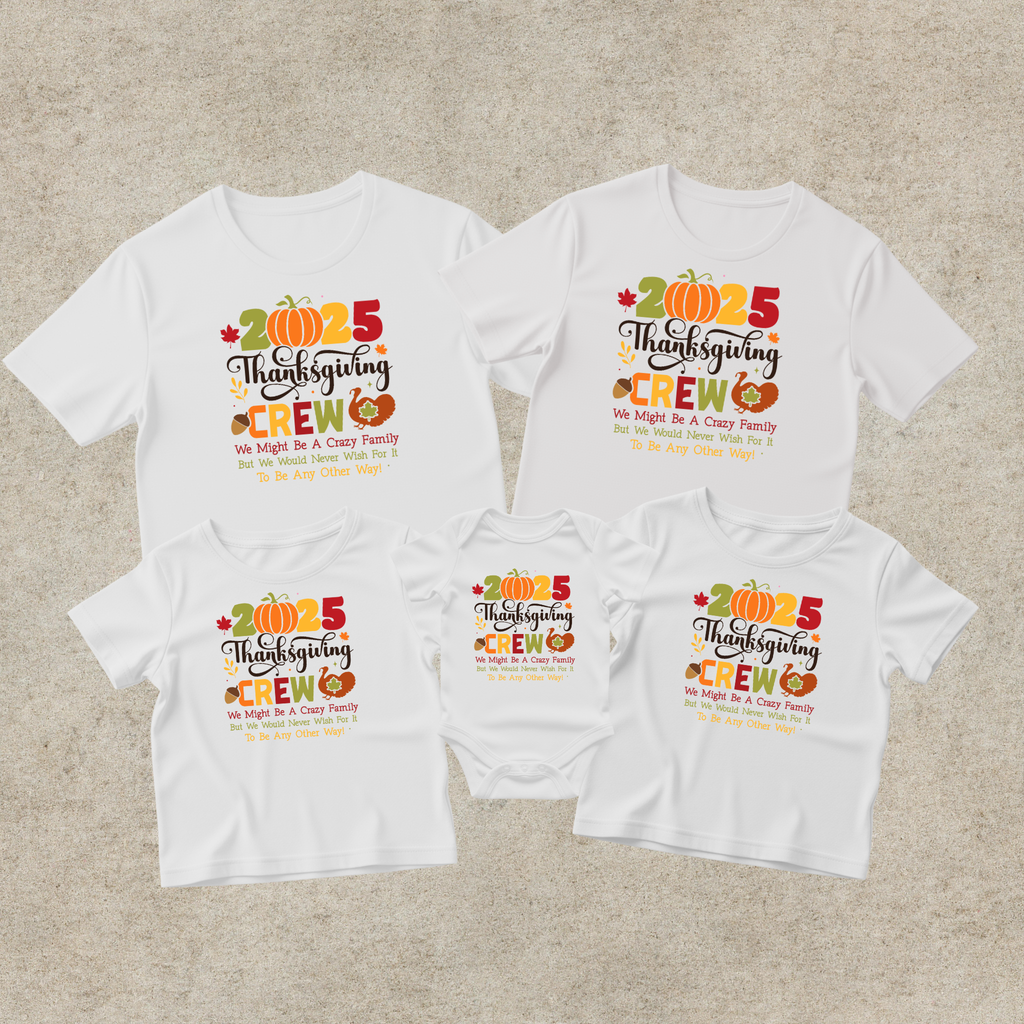Thanksgiving Crew Bundle | 2025 Family Matching Shirts and Sweatshirts | Fall Family Outfit