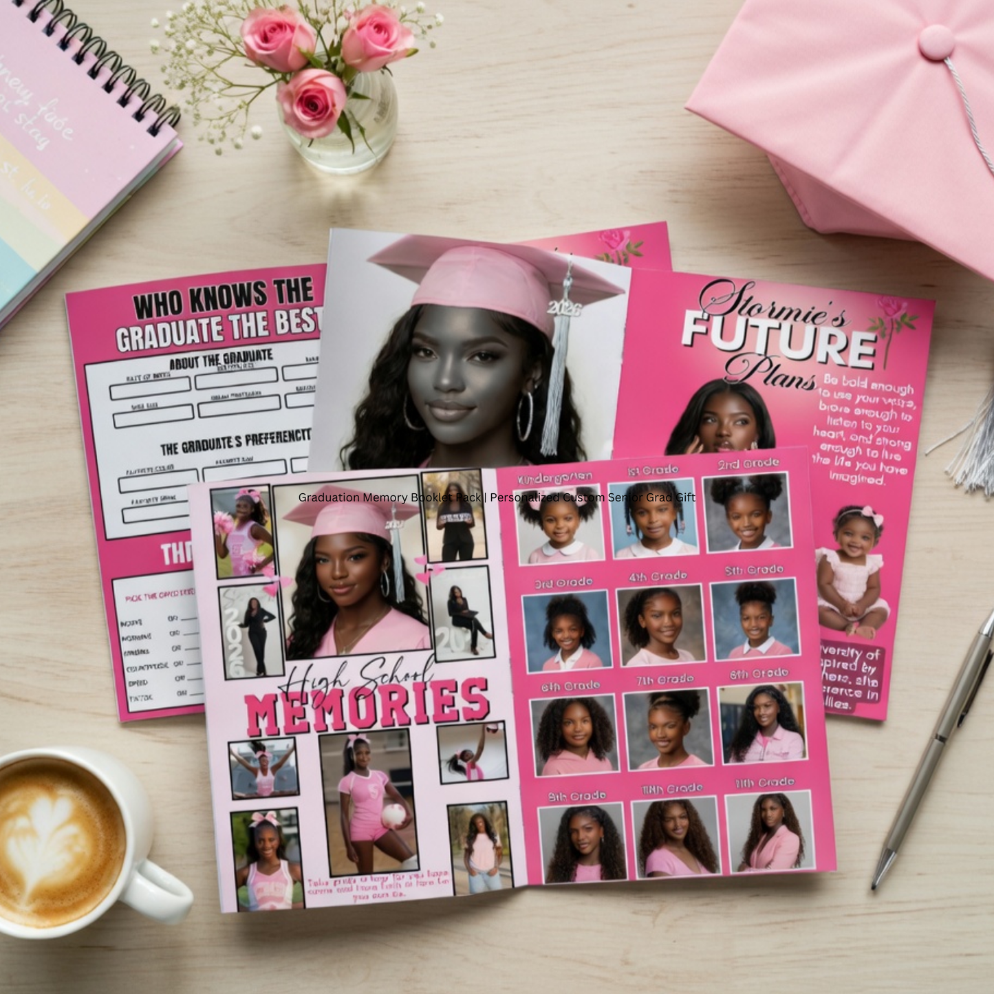 Graduation Memory Booklet Pack | Personalized Custom Senior Grad Gift