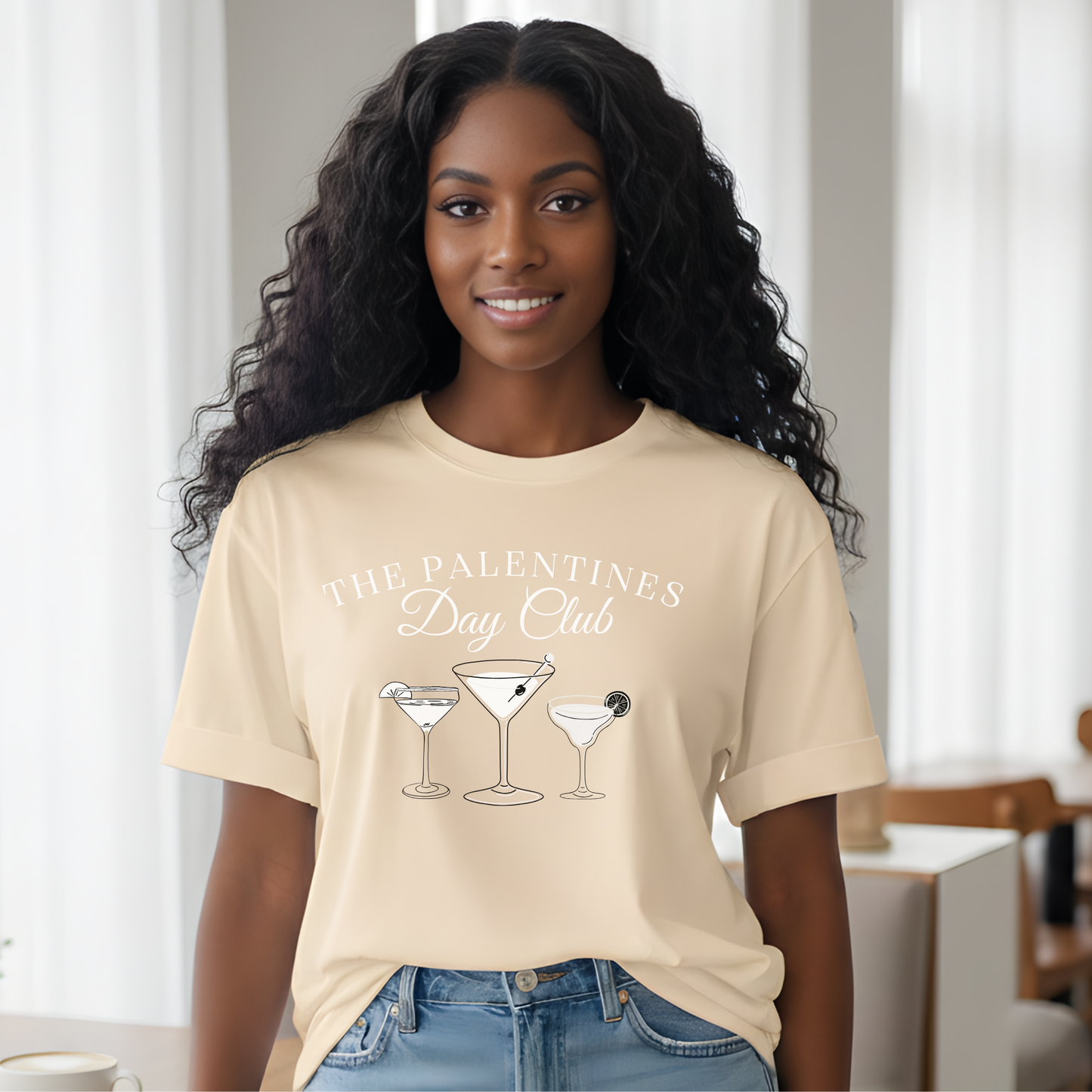 Palentines Day Club Cocktails Shirt - Custom Galentine's Day Apparel for Besties