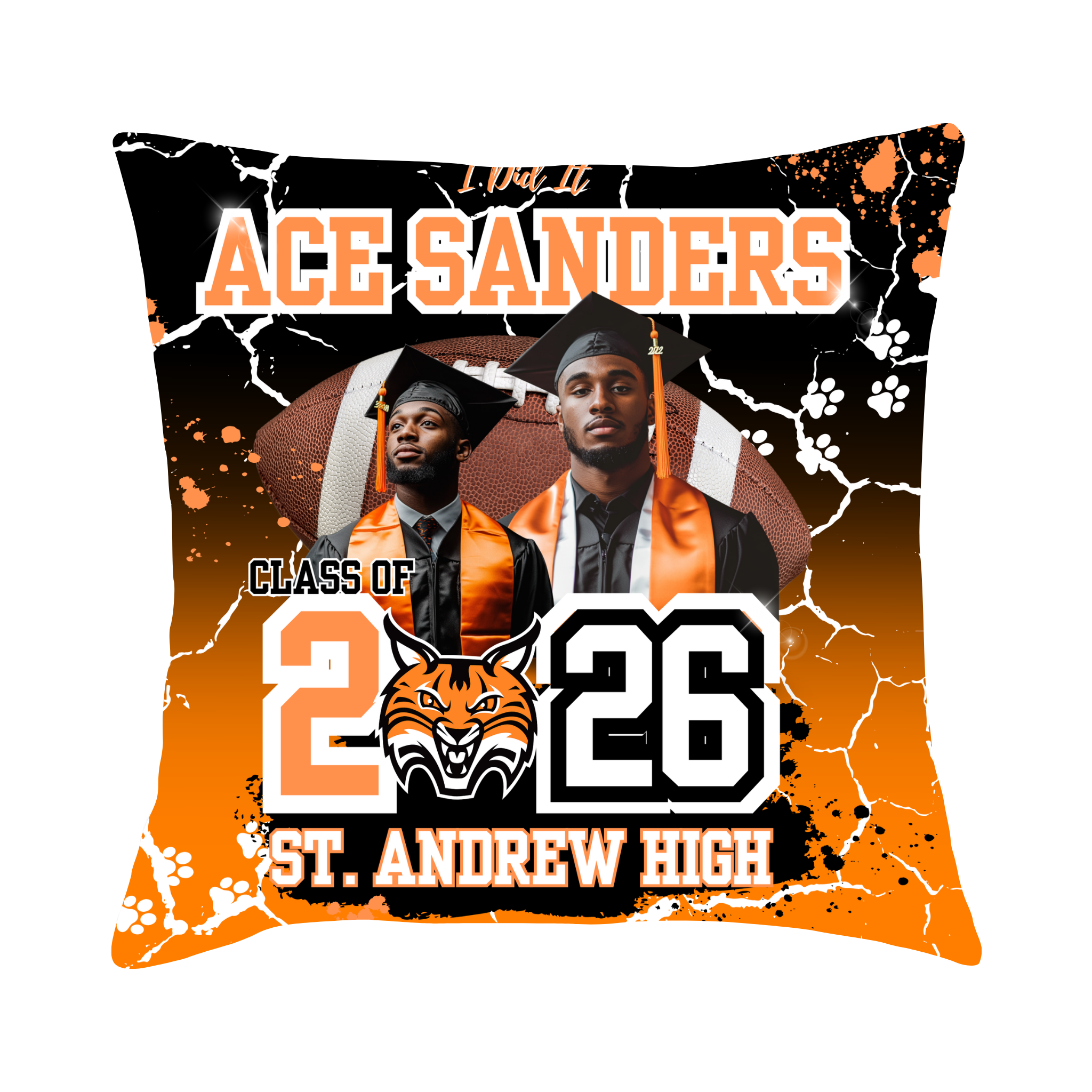 Graduation Pillow Case | Personalized Grad Gift and Keepsake Decor