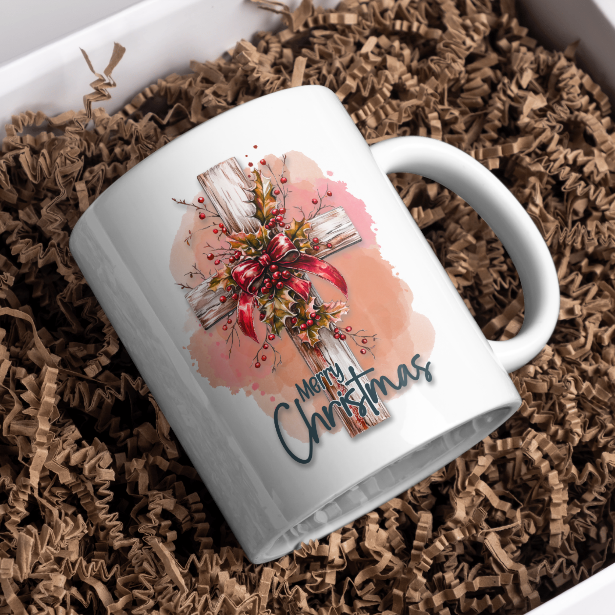 Merry Christmas Cross Holiday Collection Kitchen and Home Decor Gift Set