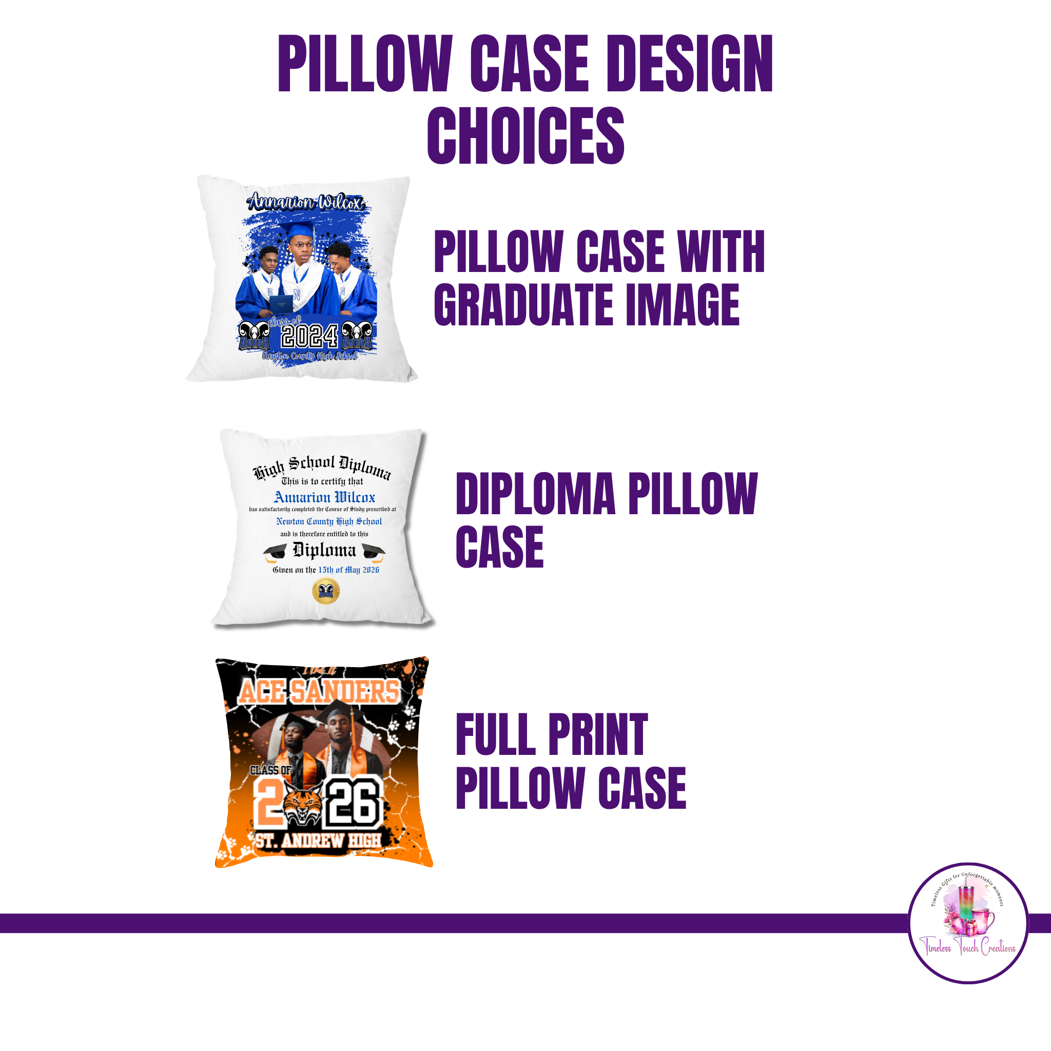 Graduation Pillow Case | Personalized Grad Gift and Keepsake Decor