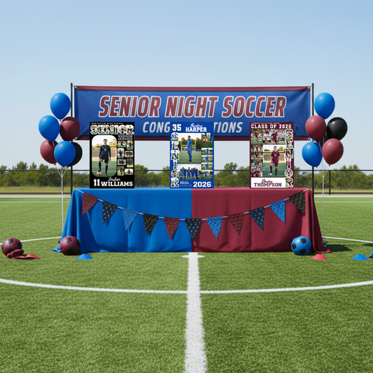 Personalized Soccer Senior Night Poster Custom Printed and Designed For You to Celebrate Your Senior Athlete