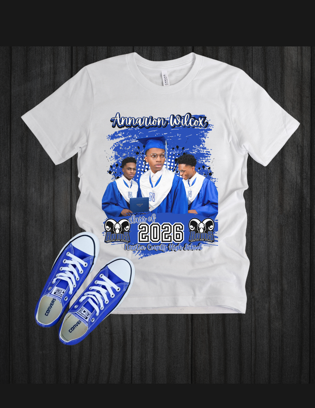 Custom Graduation Photo T-Shirt Class of 2026 – Personalized Senior Shirt