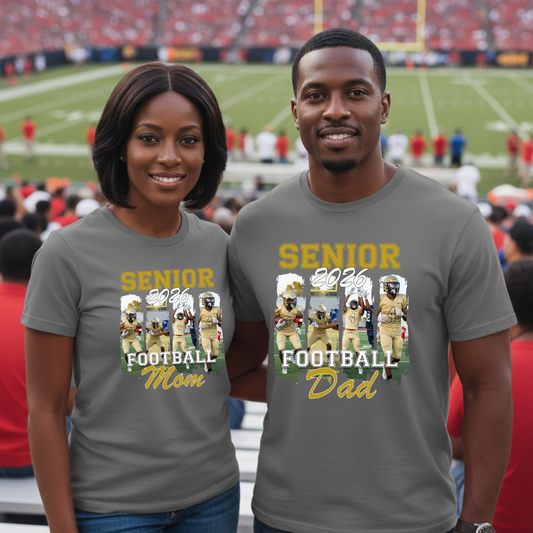 Senior 2026 Family Shirt Football Graduation Shirt