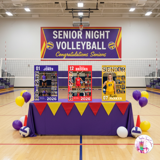 Personalized Volleyball Senior Night Poster Custom Printed and Designed For You to Celebrate Your Senior Athlete