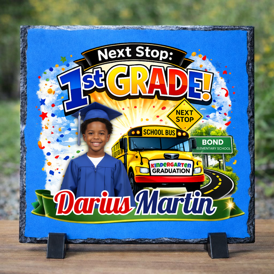 Personalized Kindergarten Graduation Mini Photo Slate