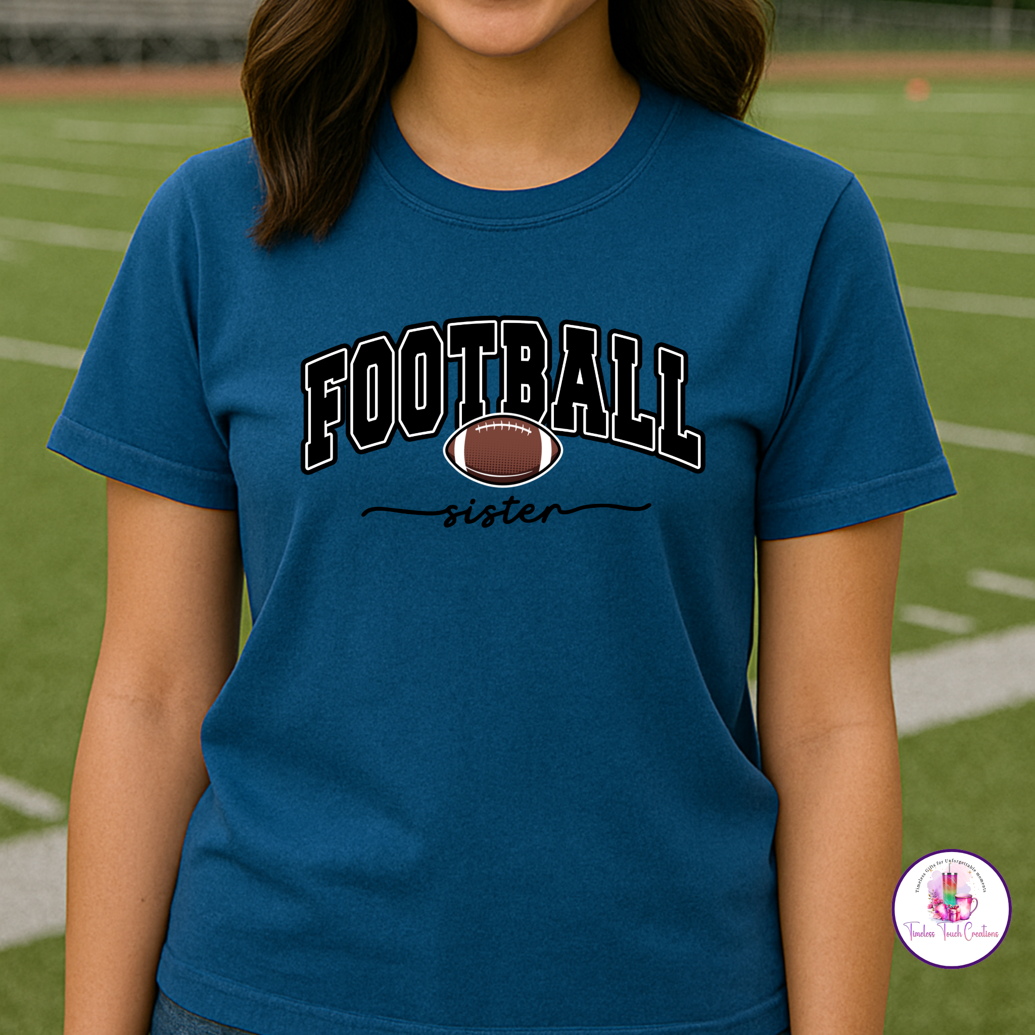 Football Family Custom Shirt, Personalized with 'Mama', 'Sister' 'Nana' or Any Family Member
