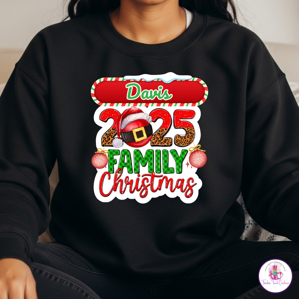 Personalized Family Christmas Shirt, Matching Holiday Outfit for 2025