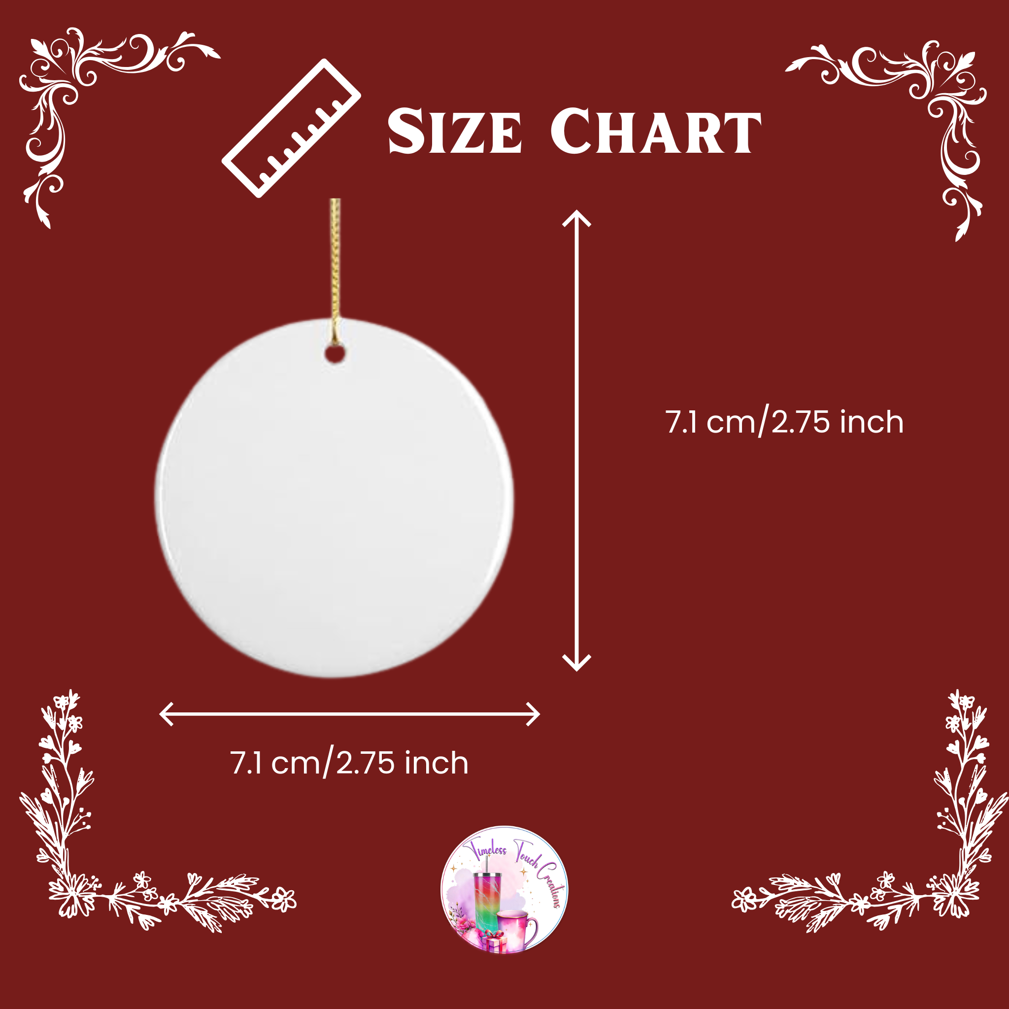 Christmas in Heaven Memorial Ornament Save Me A Seat Empty Chair Remembrance Keepsake Gift