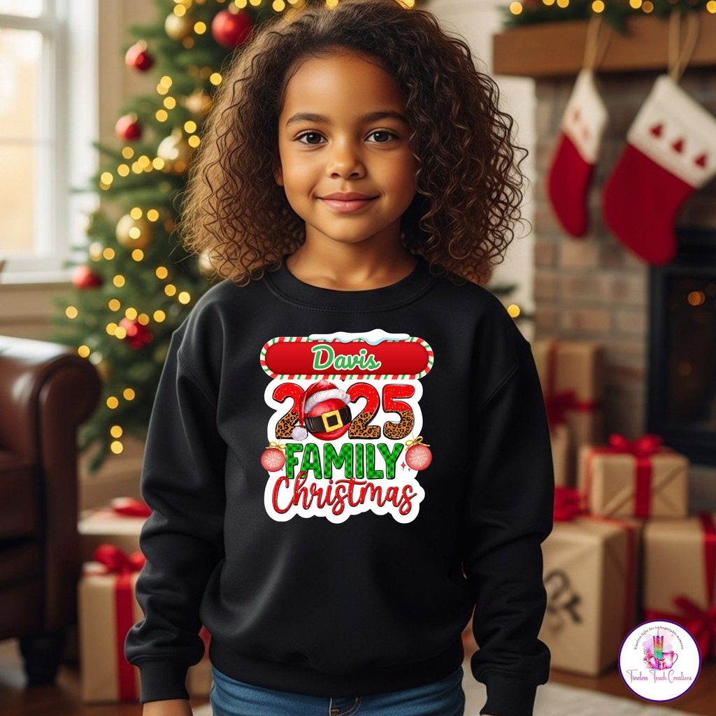 Personalized Family Christmas Shirt, Matching Holiday Outfit for 2025