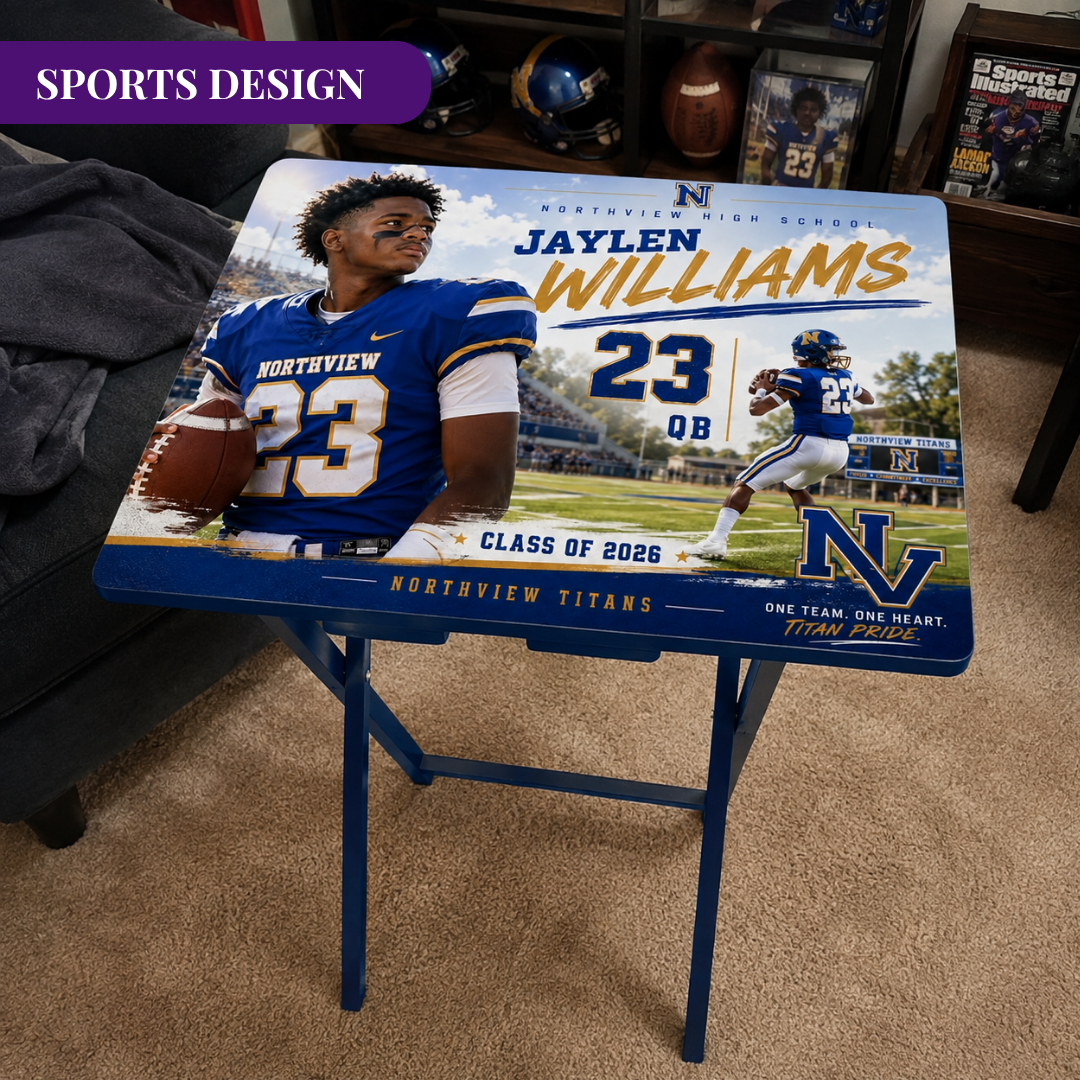 Custom TV Tray Table | Graduation Wedding Anniversary Gift