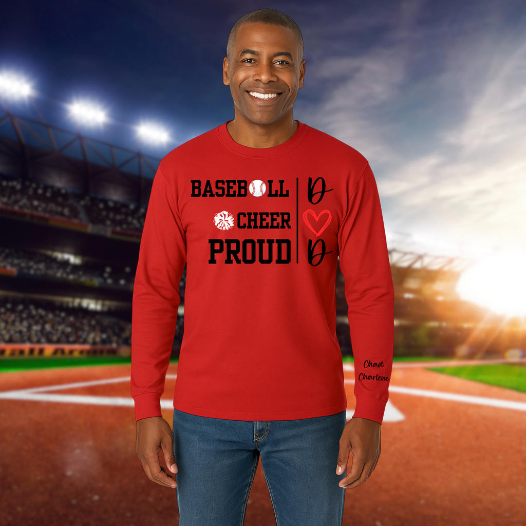 Custom Sports Mom or Dad Shirt Gildan T Shirt Long Sleeve Crewneck Sweatshirt and Hoodie