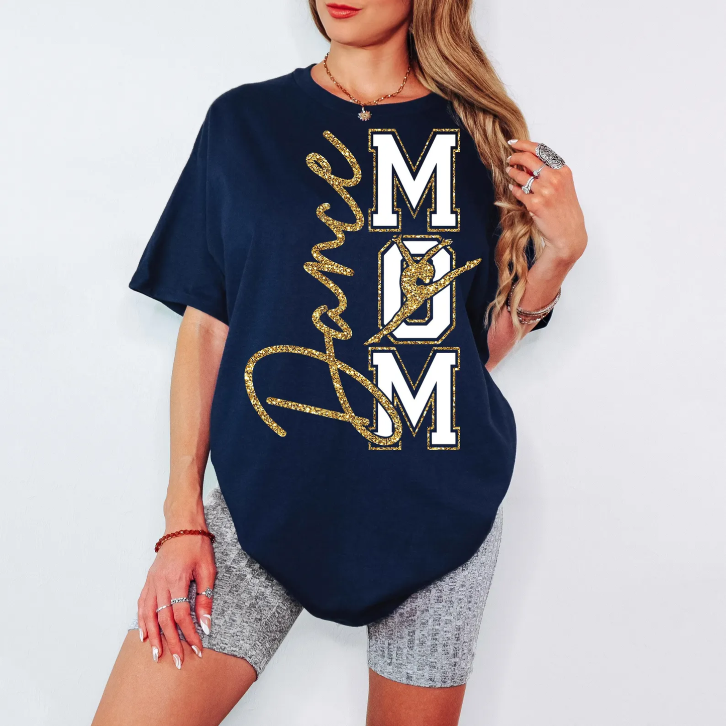 Dance Mom Shirt and Sweat Shirt Glam Sparkle MOM Design Perfect Gift for Mom Who Dances