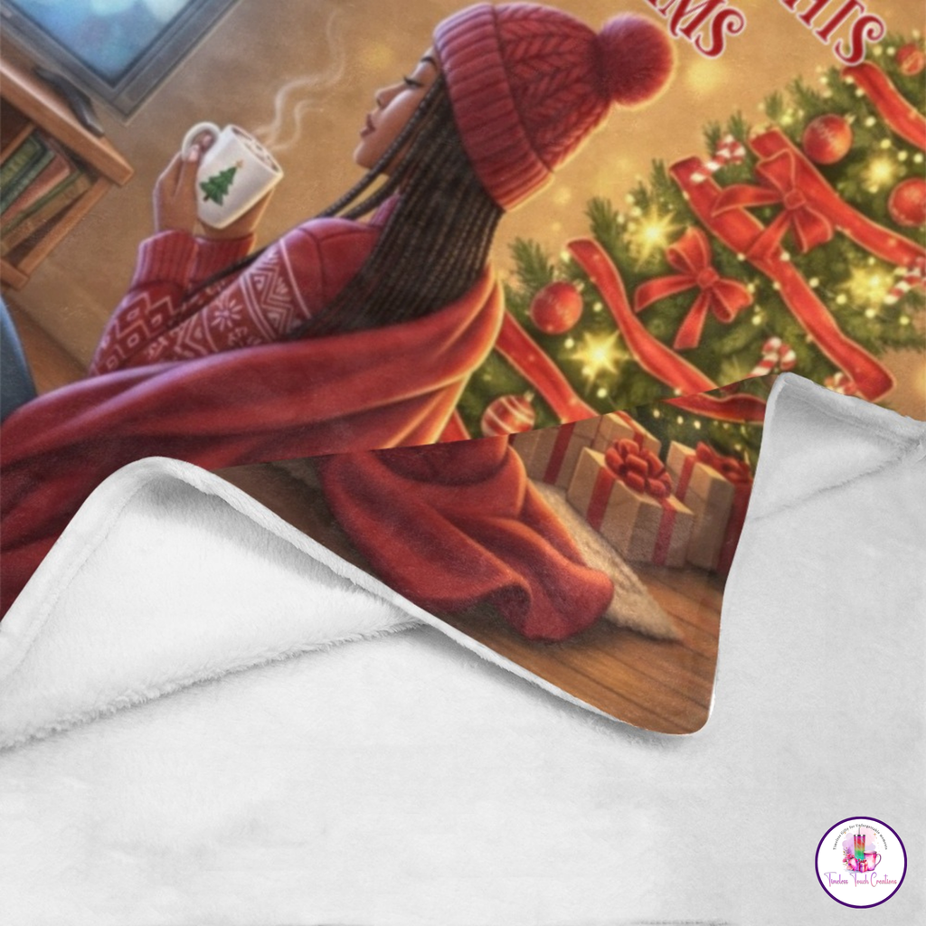 Christmas Blanket, Cozy Fleece Throw for Warm Holiday Nights