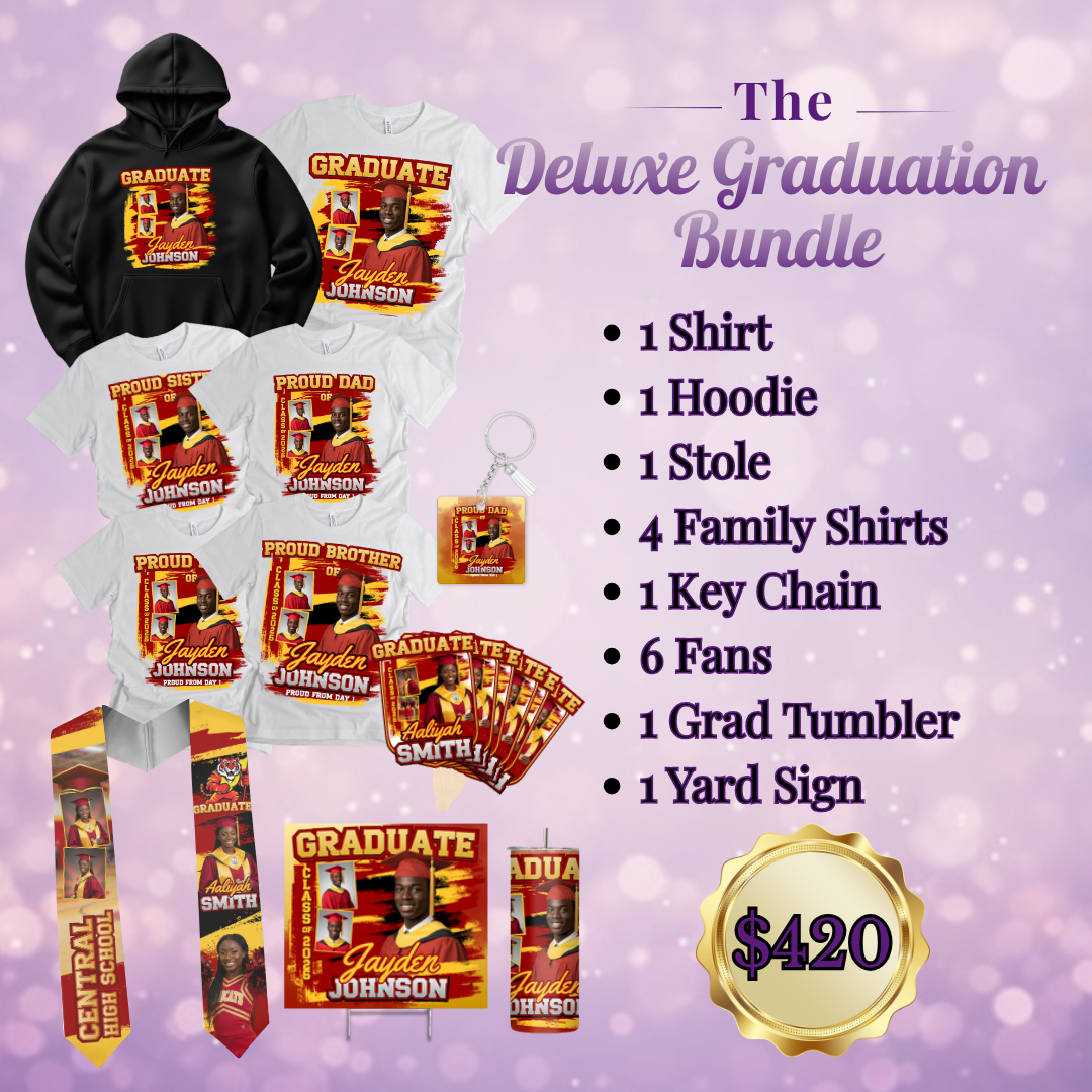 Deluxe Graduation Bundle With Apparel & Keepsakes