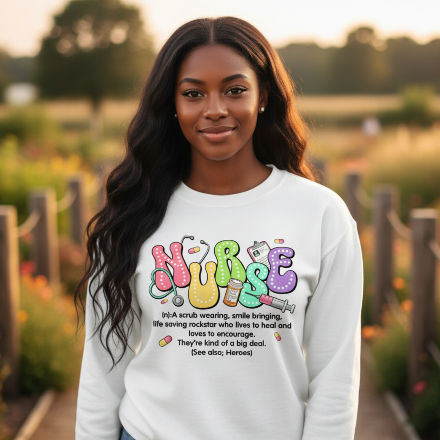 Nurse Definition Graphic Sweatshirt | Gildan Unisex