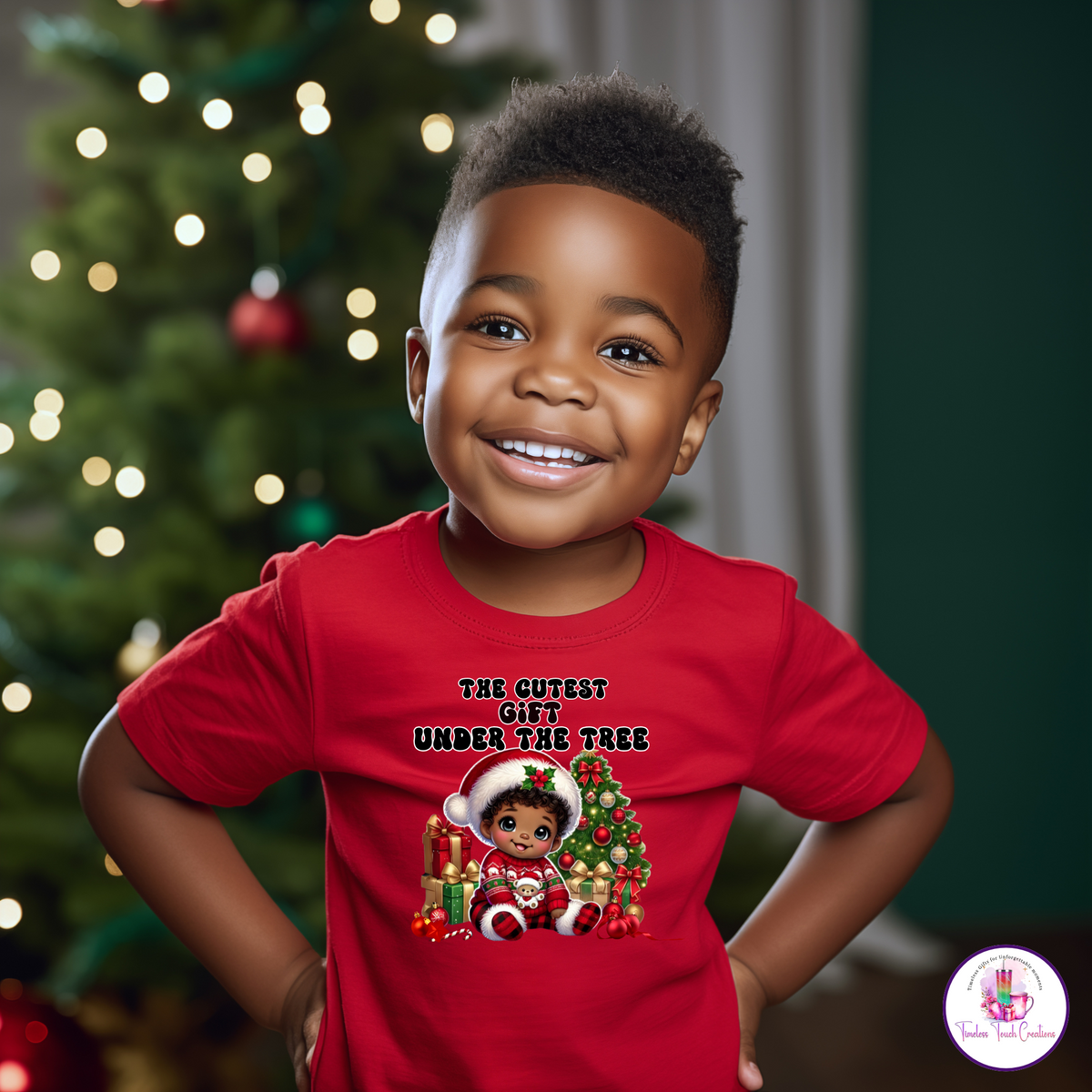 Personalized Christmas T-Shirt for Kids | Custom Holiday Shirt with Name, The Perfect Holiday Gift