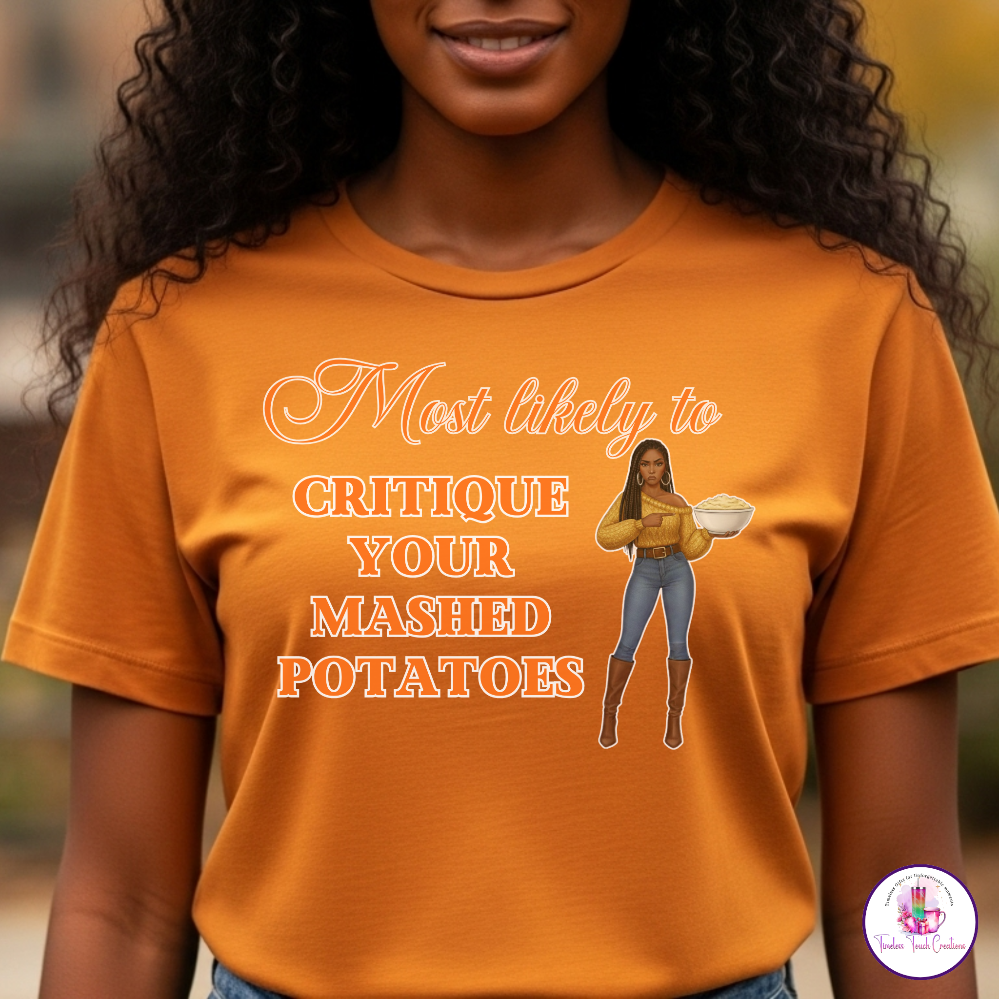 Funny Thanksgiving Shirt | Most Likely To Collection for Family and Friendsgiving | Gildan Softstyle Tee