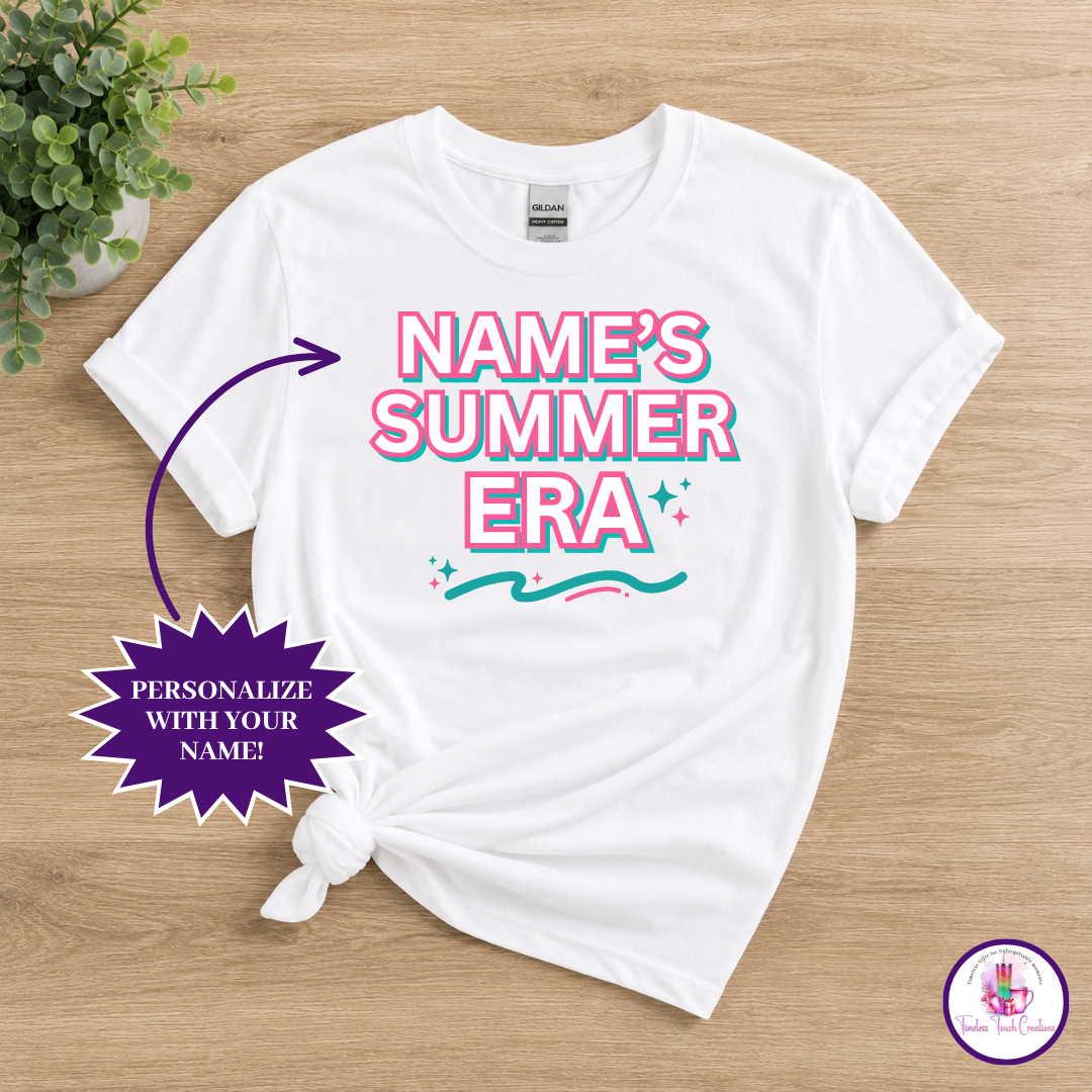 Personalized Summer Era T-Shirt | Custom Name Shirt