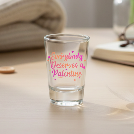 Palentine's Day Shot Glass - Everybody Deserves a Palentine Gift