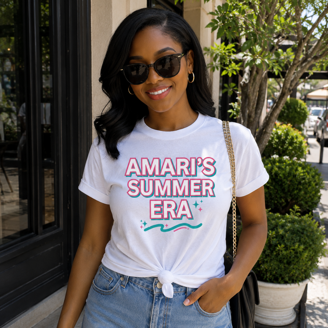 Personalized Summer Era T-Shirt | Custom Name Shirt