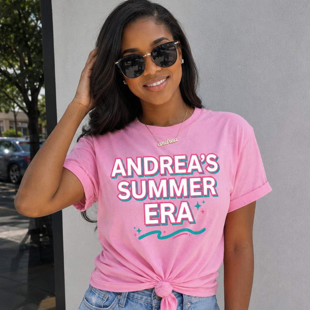 Personalized Summer Era T-Shirt | Custom Name Shirt