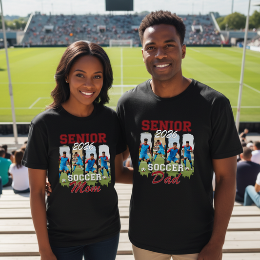 Senior 2026 Soccer Family Shirts & Sweatshirts Personalized Supporter Apparel