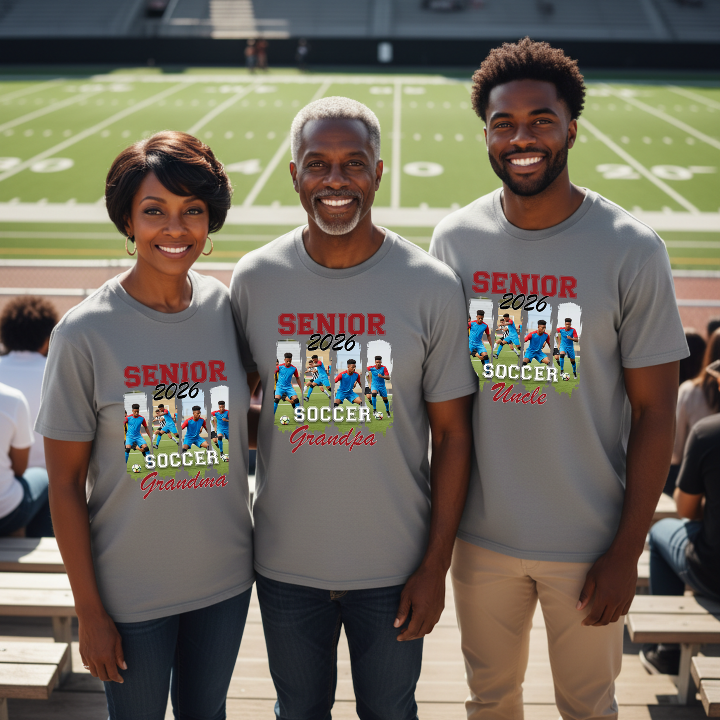 Senior 2026 Soccer Family Shirts & Sweatshirts Personalized Supporter Apparel