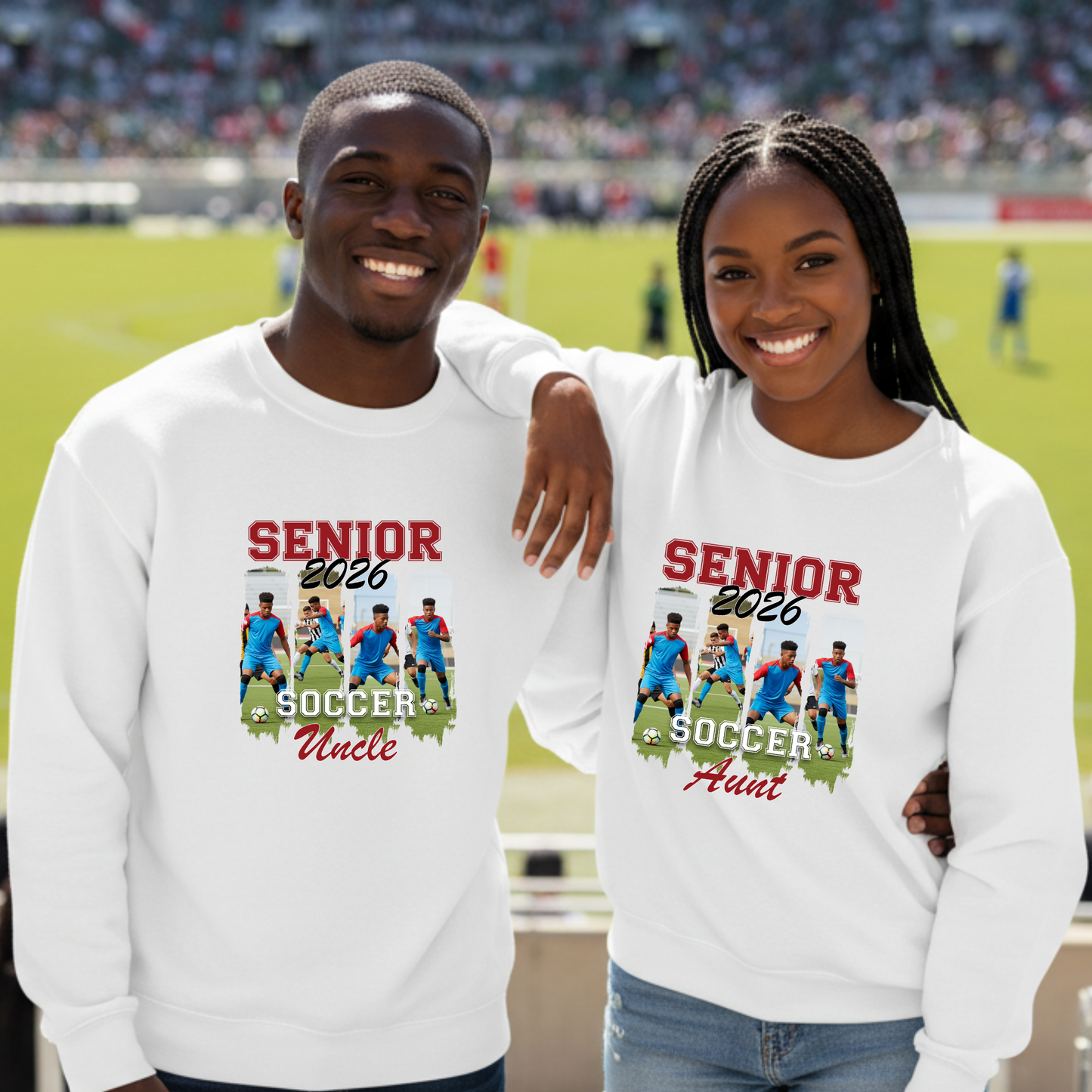Senior 2026 Soccer Family Shirts & Sweatshirts Personalized Supporter Apparel