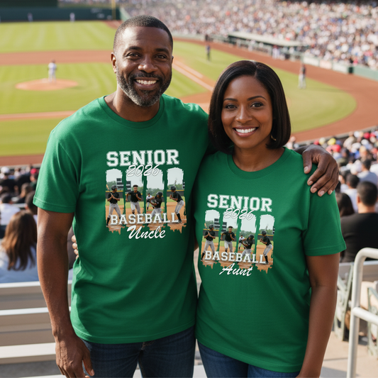 Senior 2026 Baseball Family Shirts & Sweatshirts Personalized Supporter Apparel