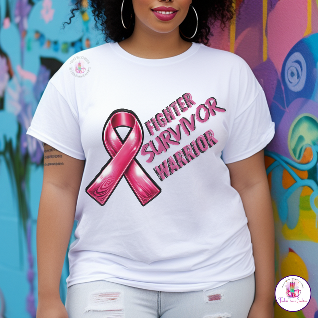 Deluxe Breast Cancer Survivor Bundle Hoodie Blanket Pillow Ornament and T Shirt