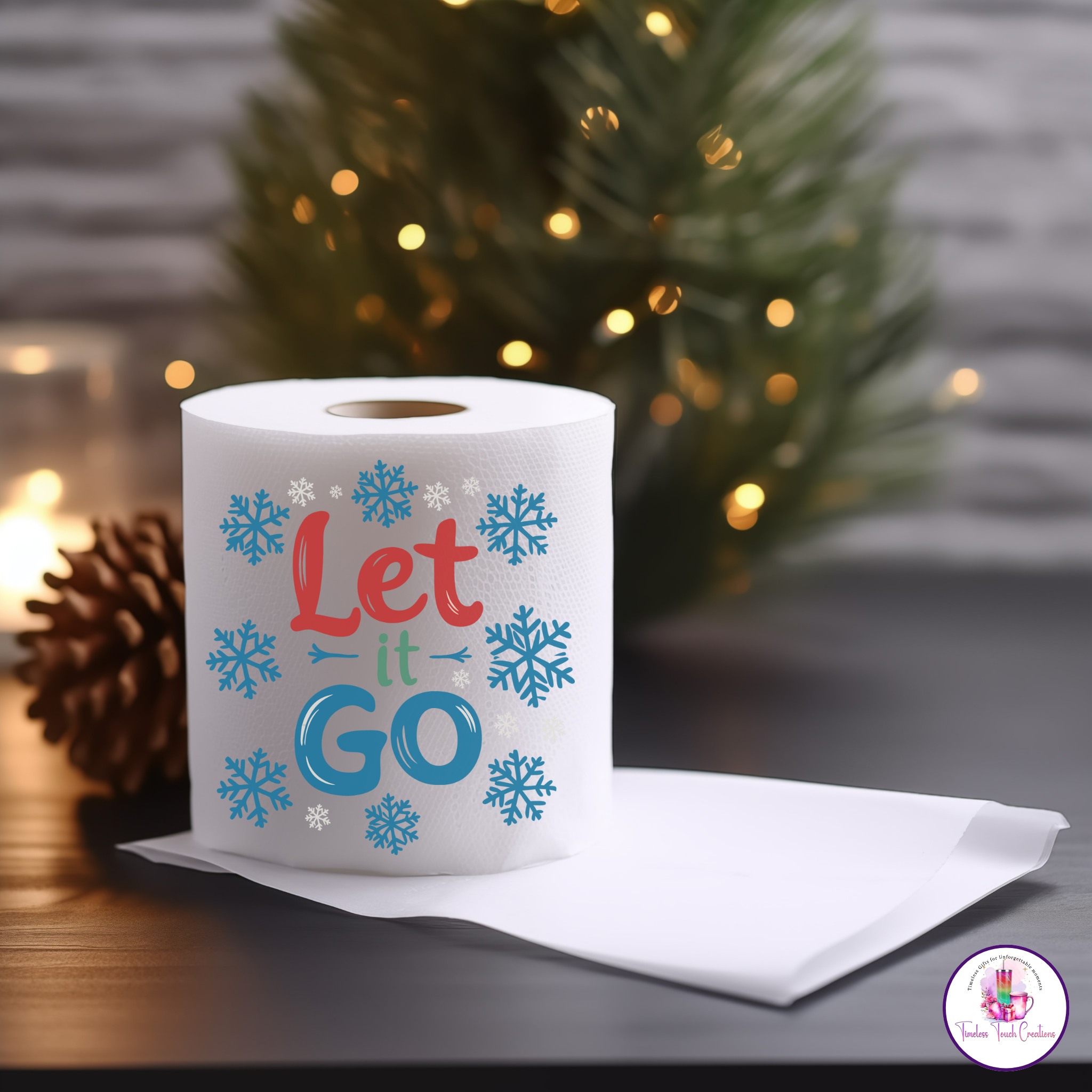 Funny Christmas Toilet Paper Gift | Holiday Gag Gift for White Elephant Parties