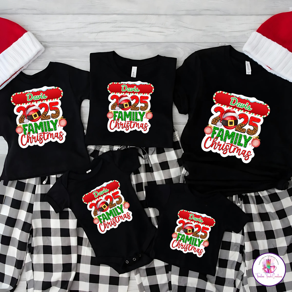 Personalized Family Christmas Shirt, Matching Holiday Outfit for 2025