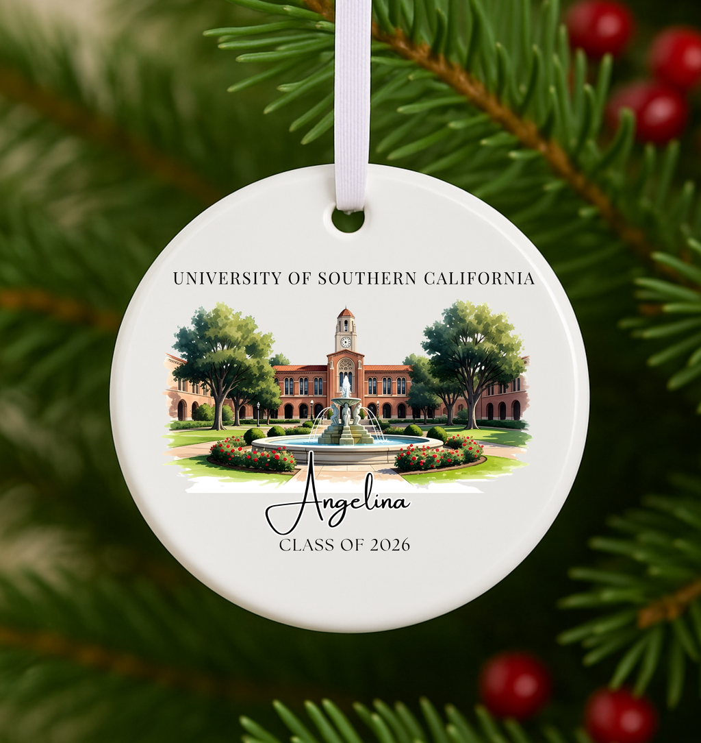 Personalized Graduation Ornament Custom College Ornament Class of Keepsake Gift