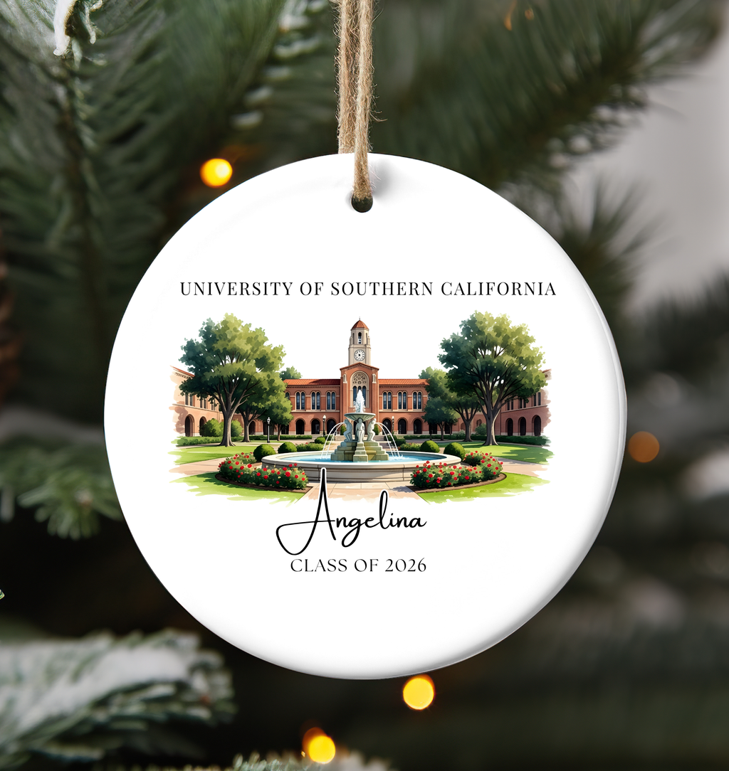Personalized Graduation Ornament Custom College Ornament Class of Keepsake Gift