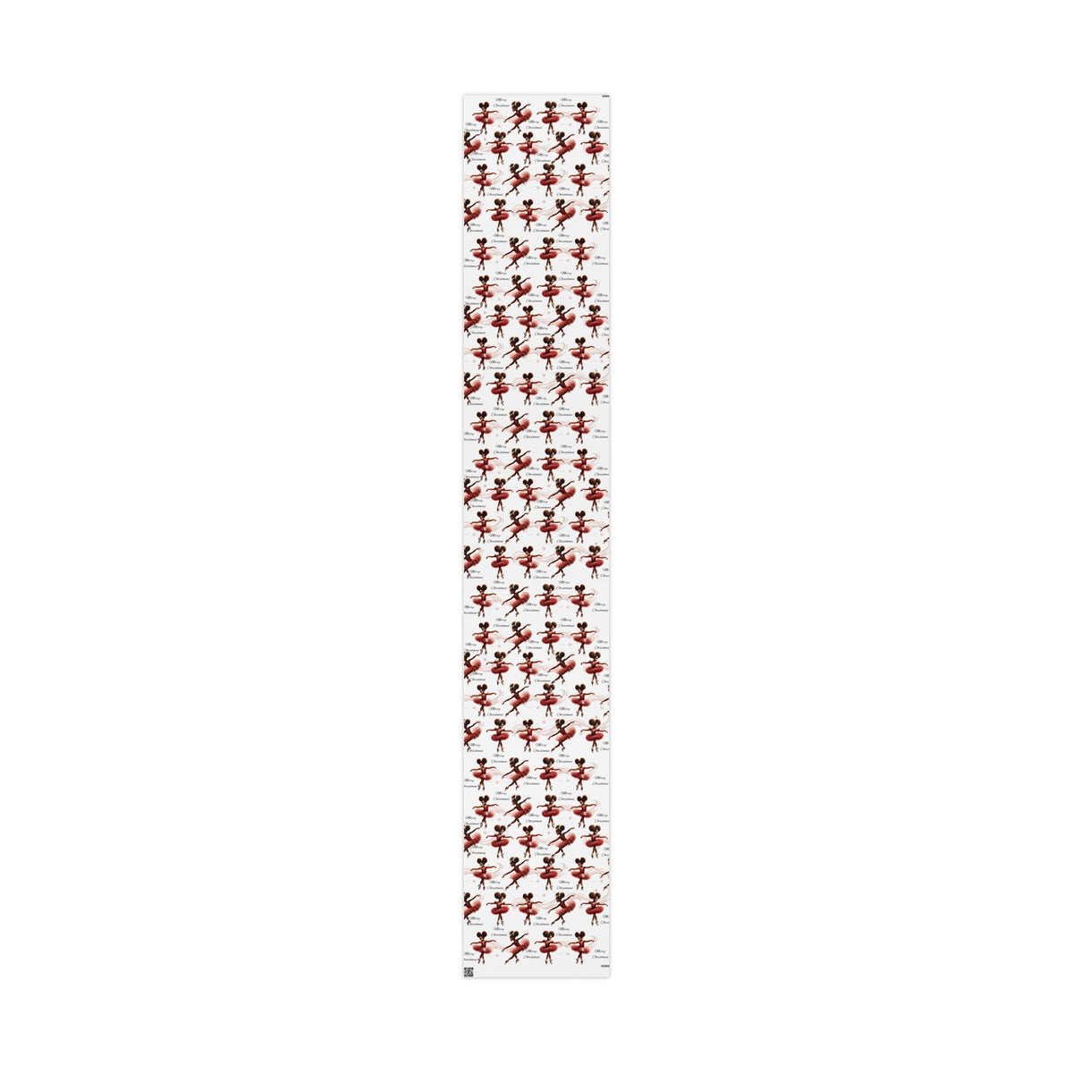 Merry Christmas Dancer Gift Wrap, Elegant Holiday Wrapping Paper for Christmas Presents, Festive Dance Design