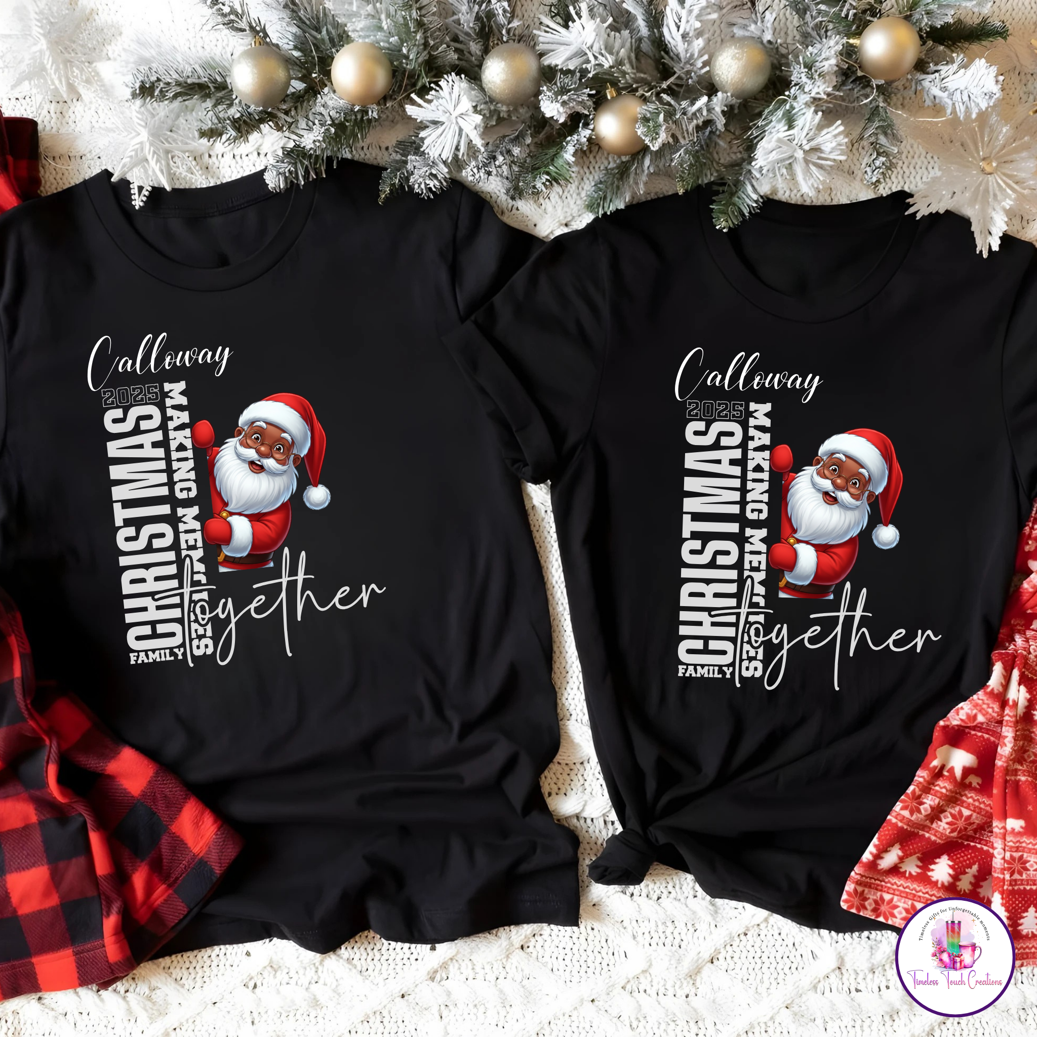 Family Christmas Shirt | Matching Holiday Shirts, Personalized Santa Family Shirt, Christmas Outfit for Family, Holiday Pajama Top, Christmas Gift Shirt