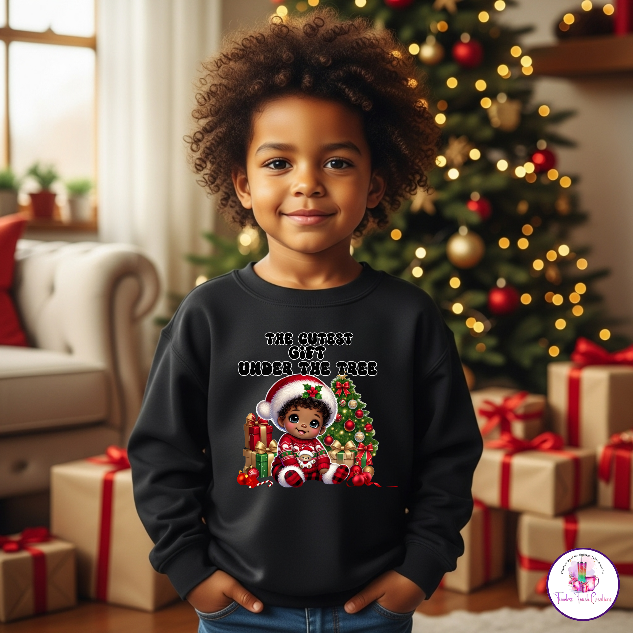 Personalized Christmas T-Shirt for Kids | Custom Holiday Shirt with Name, The Perfect Holiday Gift