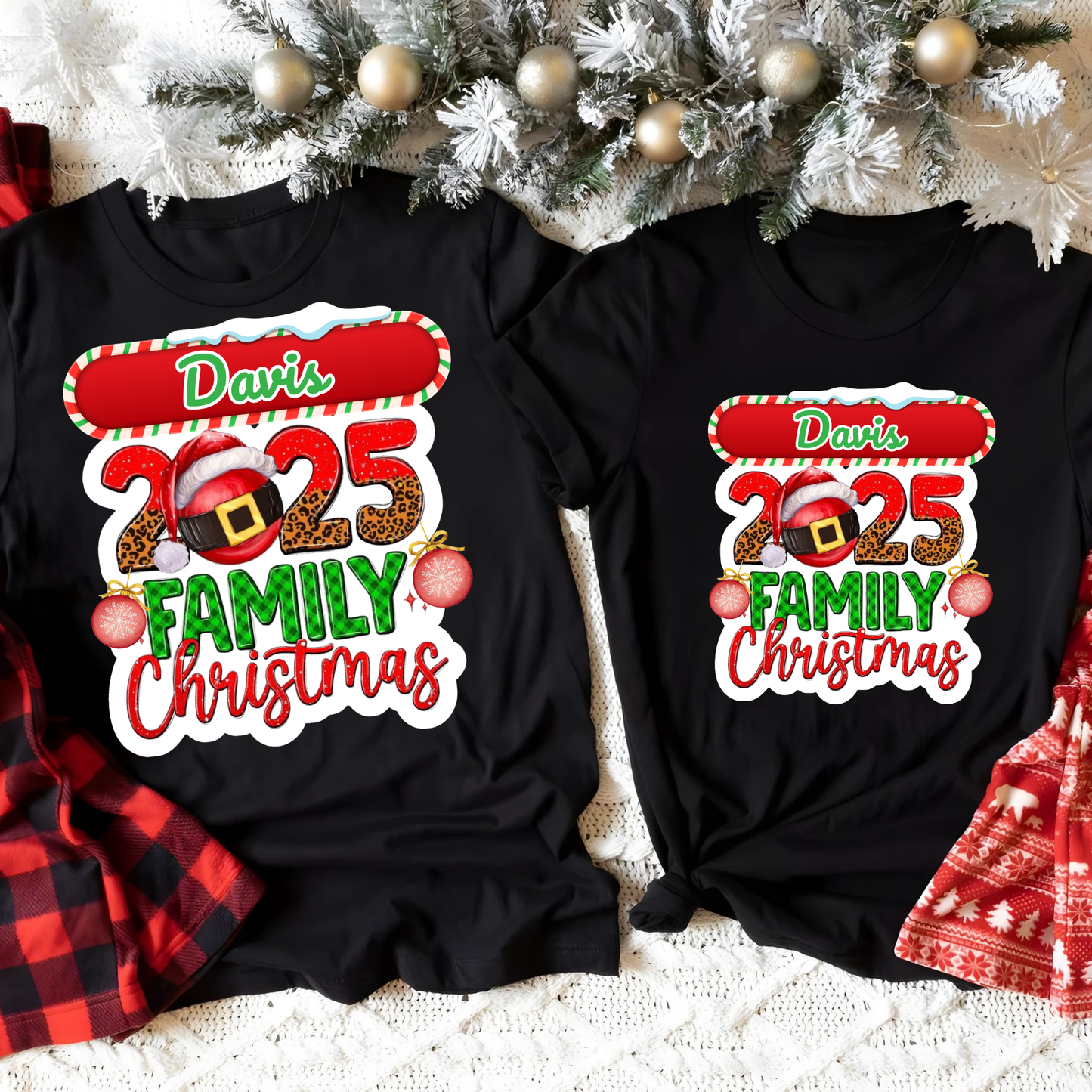 Personalized Family Christmas Shirt, Matching Holiday Outfit for 2025