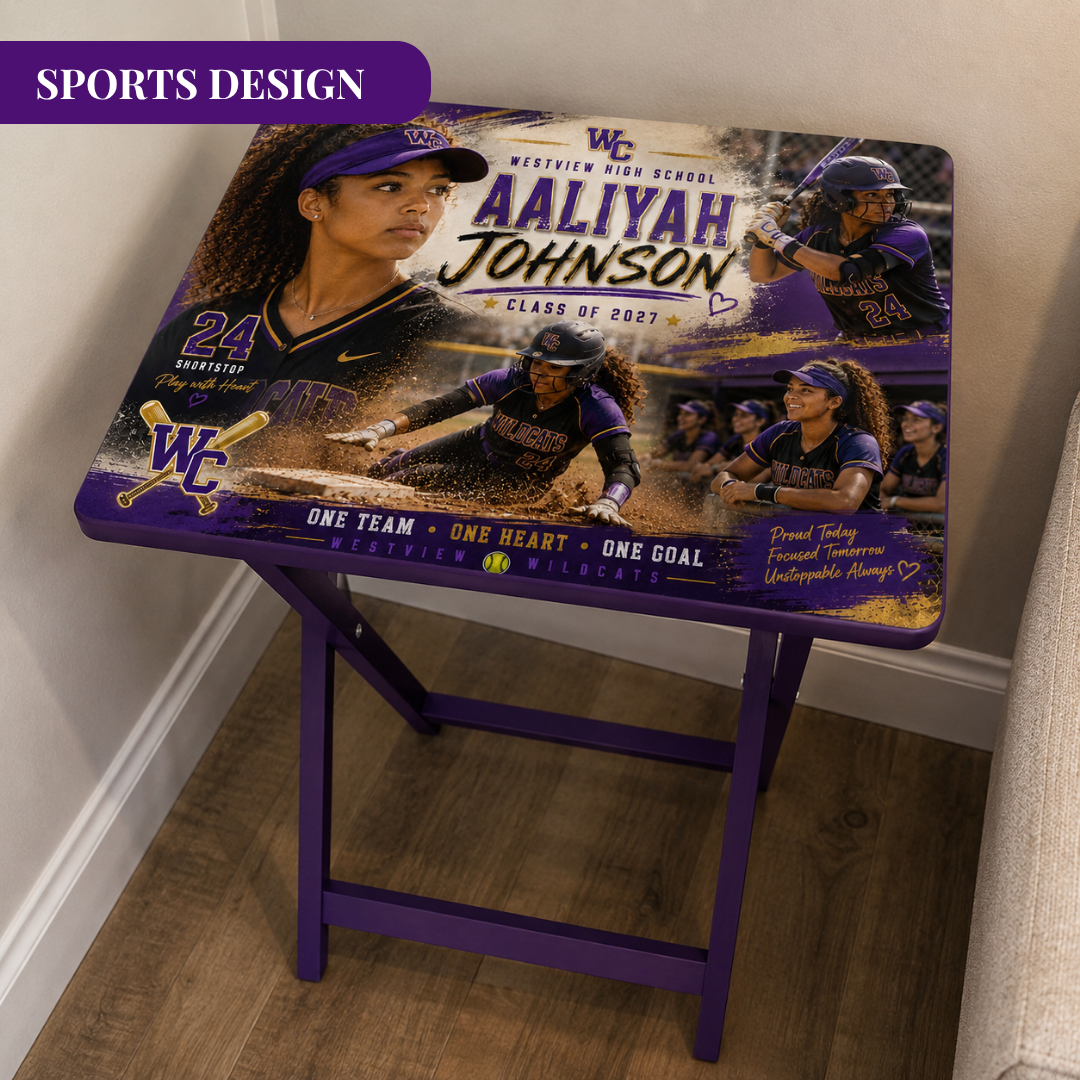 Custom TV Tray Table | Graduation Wedding Anniversary Gift