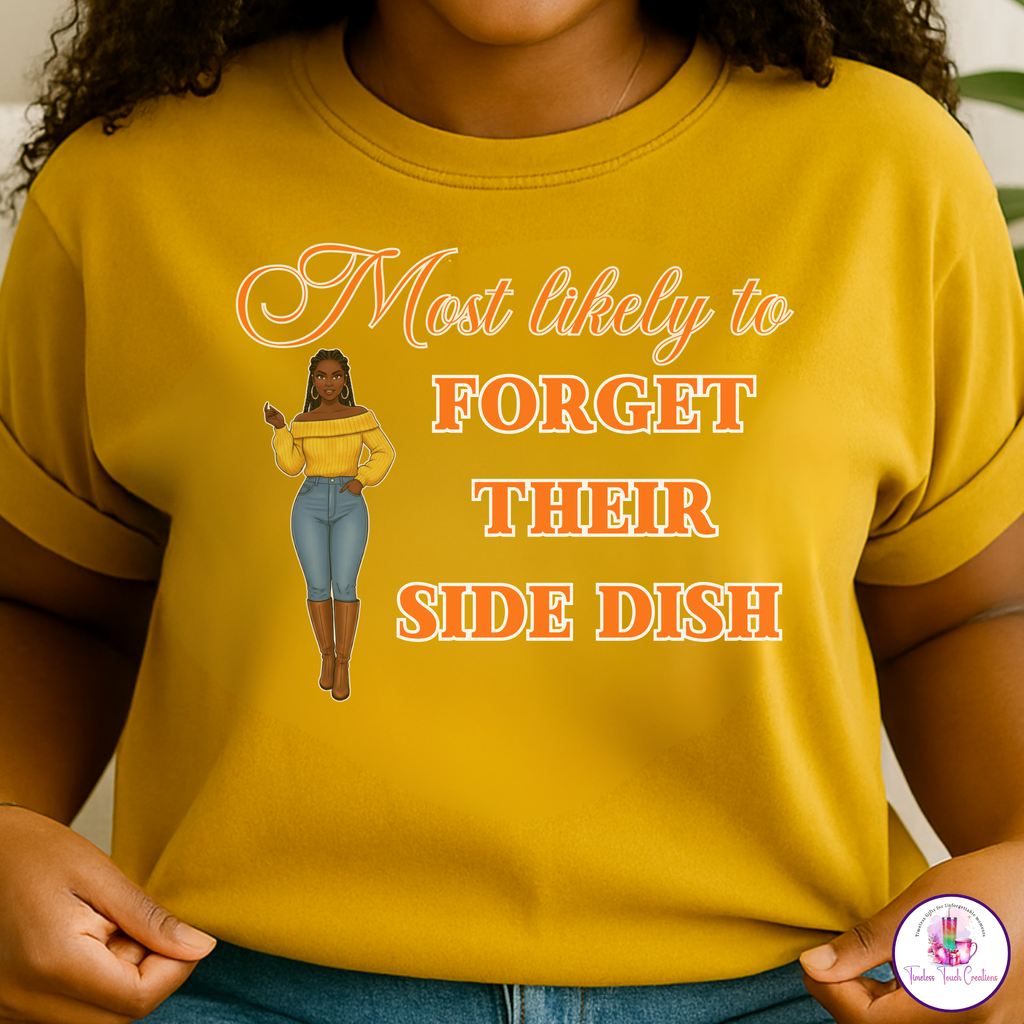 Funny Thanksgiving Shirt | Most Likely To Collection for Family and Friendsgiving | Gildan Softstyle Tee