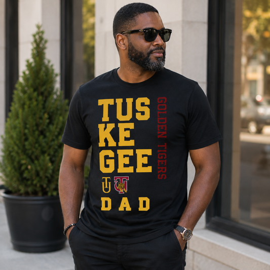 Tuskegee Golden Tigers Stacked Graphic | HBCU Family Pride Apparel