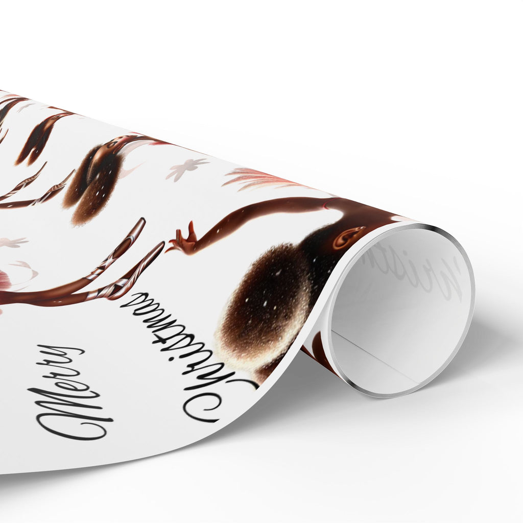 Merry Christmas Dancer Gift Wrap, Elegant Holiday Wrapping Paper for Christmas Presents, Festive Dance Design