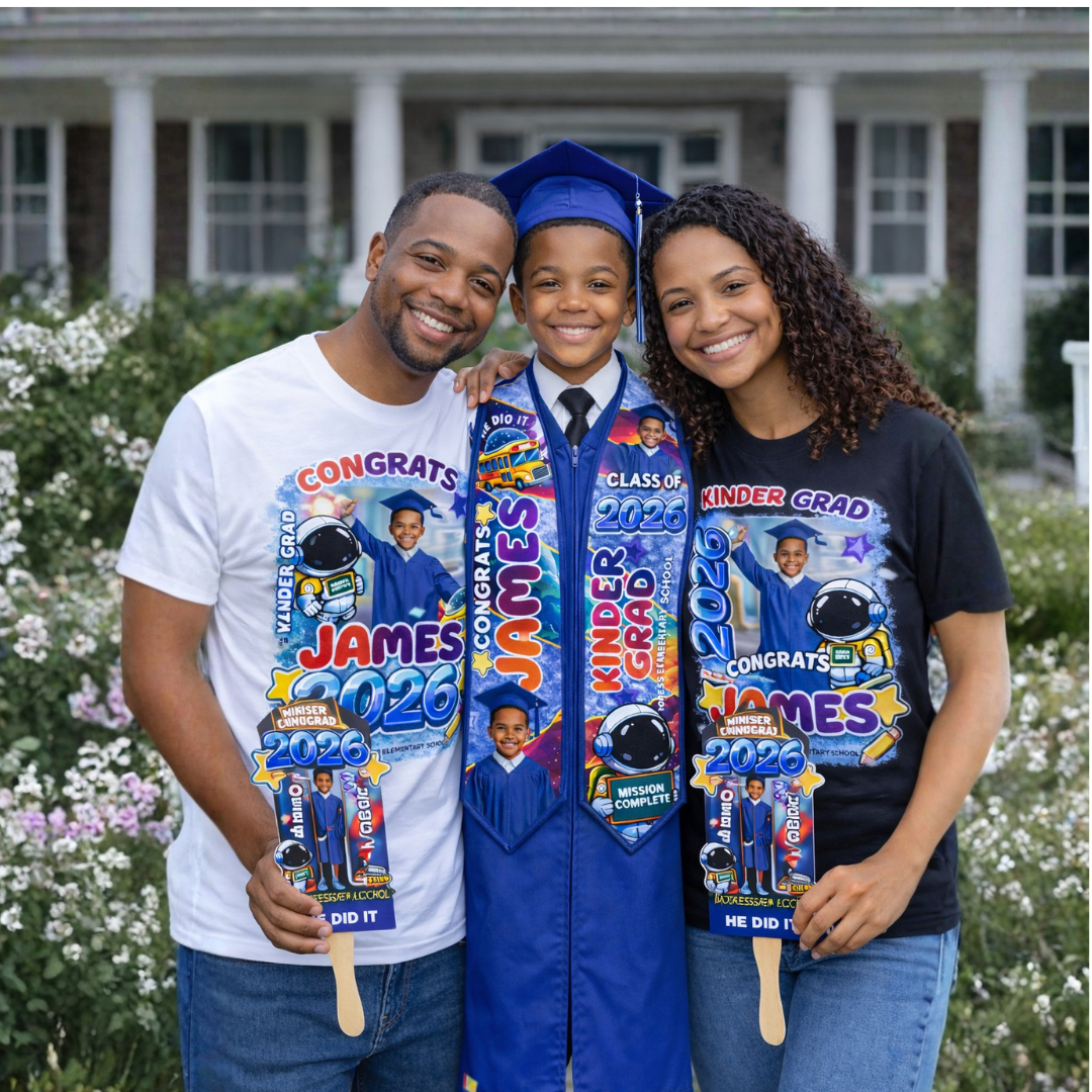 Pre-K Graduation Fan - Mission Accomplished Custom