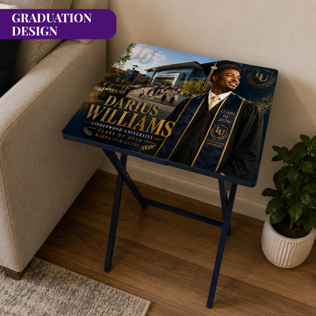 Custom TV Tray Table | Graduation Wedding Anniversary Gift